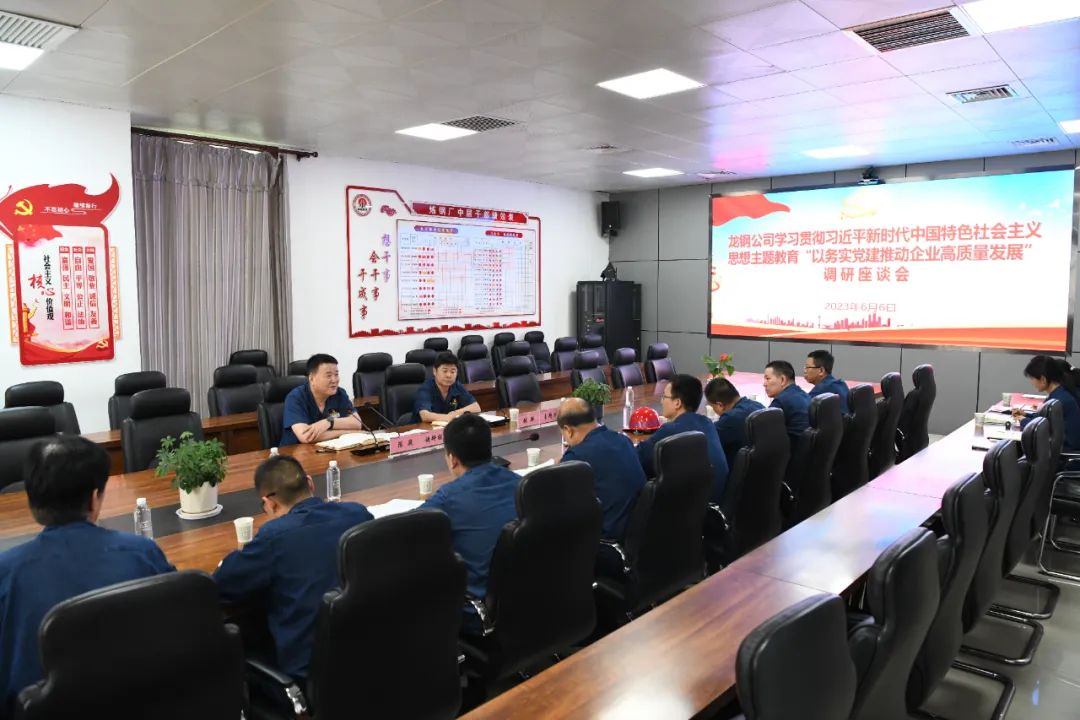 深學細悟強黨性 篤行實干建新功 ——龍鋼公司黨委高標準推進主題教育