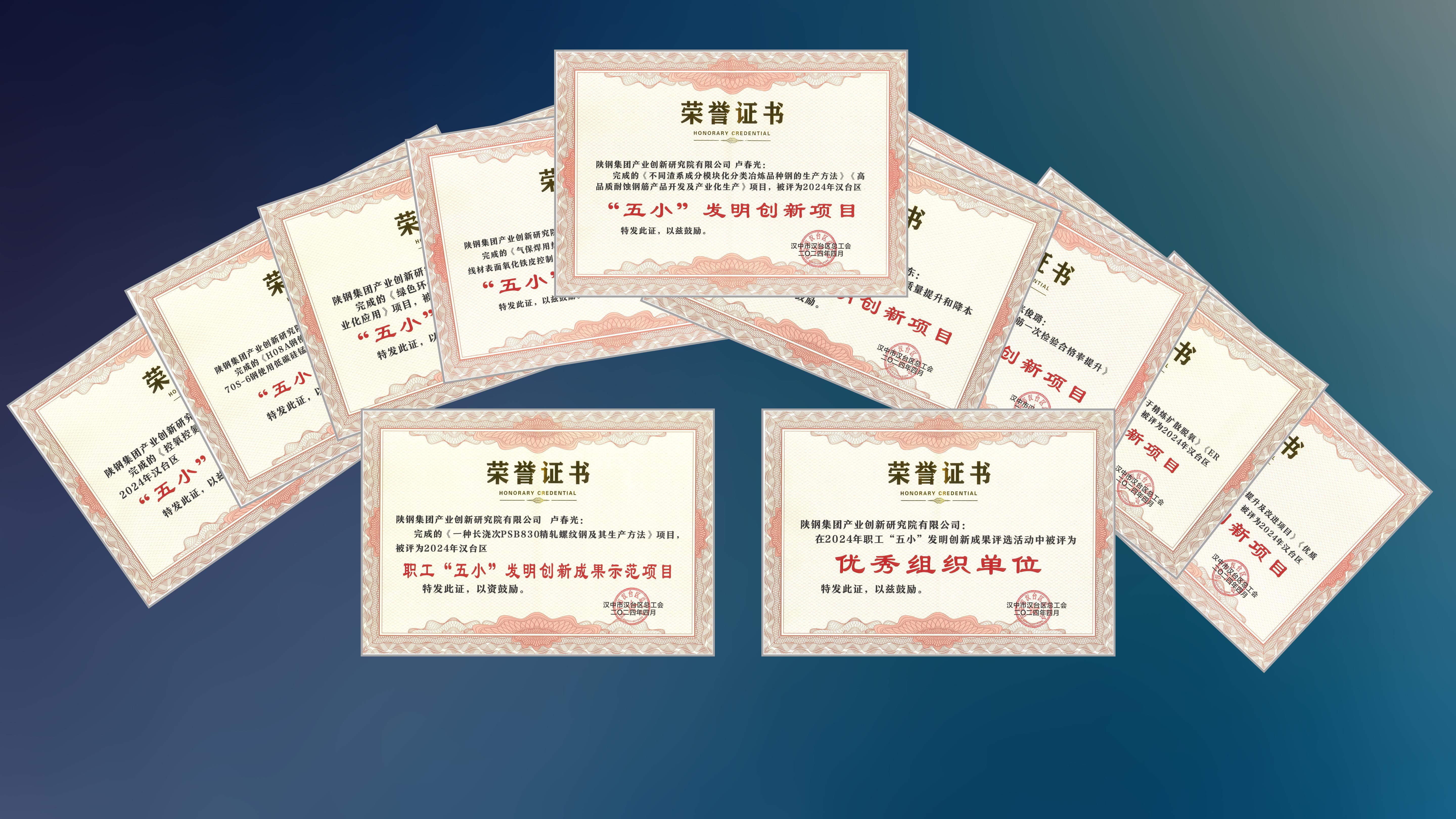創(chuàng)新研究院多個(gè)項(xiàng)目榮獲漢中市“五小”創(chuàng)新成果