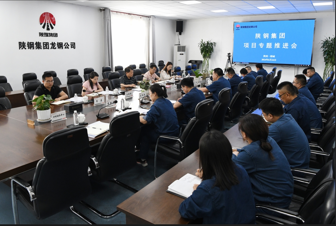 郗九生一行到龍鋼公司開(kāi)展項(xiàng)目專(zhuān)題調(diào)研