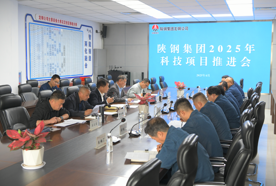 郗九生一行到龍鋼公司調(diào)研項目建設工作